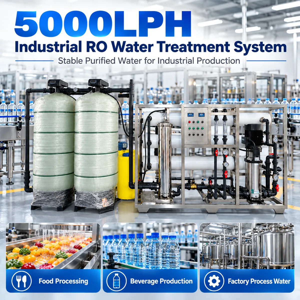 5000 LPH RO Water Purification System — catalogue illustration